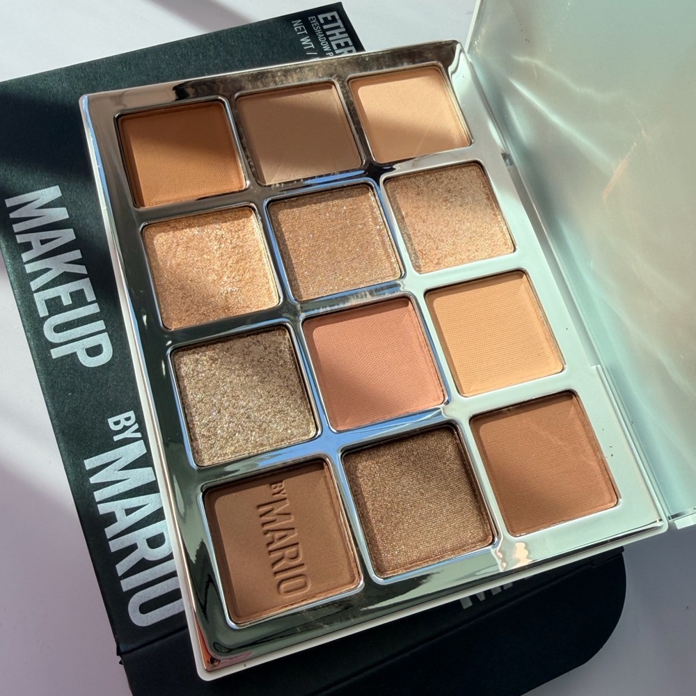 Makeup By Mario Warm Brown & Gold 12-Shade Eyeshadow Palette